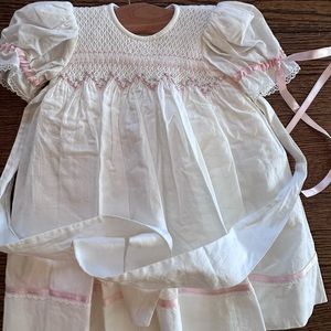 Baby girl traditional spring summer dress, size 6 months